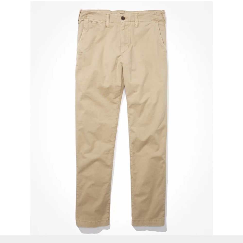 American Eagle men's straight leg relaxed fit chinos
